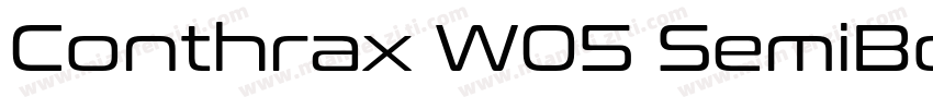 Conthrax W05 SemiBo字体转换